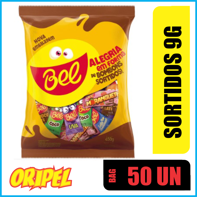 BEL BOMBOM SORTIDOS 9G BAG 450G / ± 50 UN