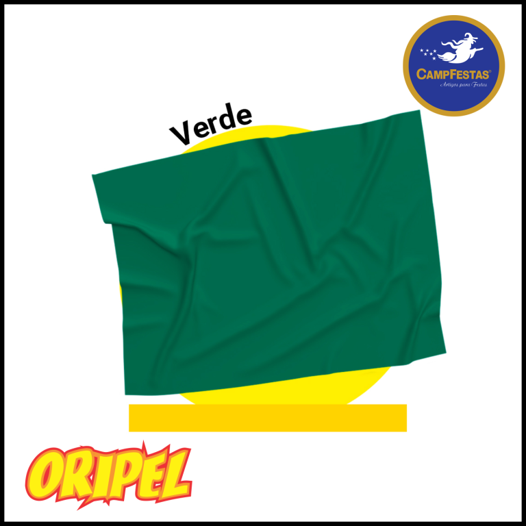 TOALHA PEROLADA DB VD BANDEIRA 78X78CM CAMP FESTAS 10 UN
