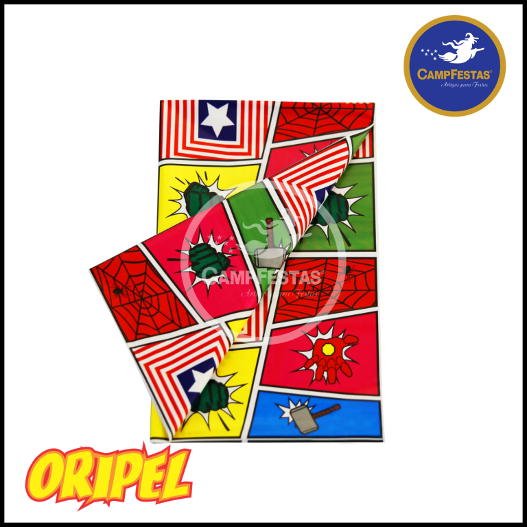 TOALHA PEROLADA DB SUPER HEROIS 78X78CM CAMP FESTAS 10 UN