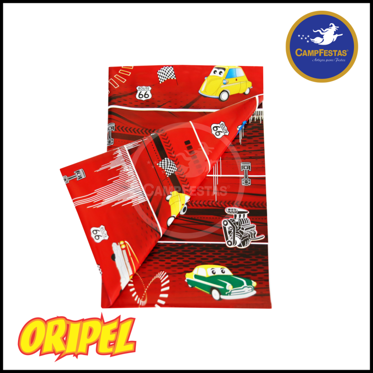 TOALHA PEROLADA DB CARROS 78X78CM CAMP FESTAS 10 UN