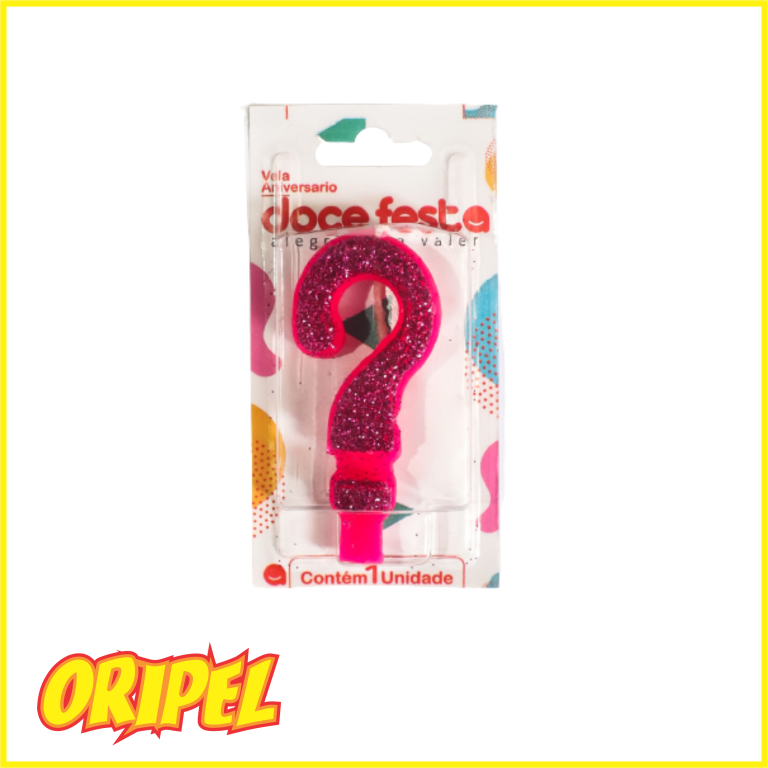 VELA ANIV SUPER GLITER PINK/? DOCE FESTA