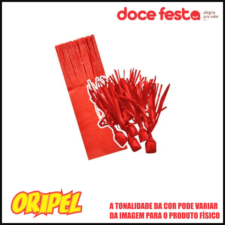 PAPEL BALA SEDA VERMELHO DOCE FESTA 48 UN