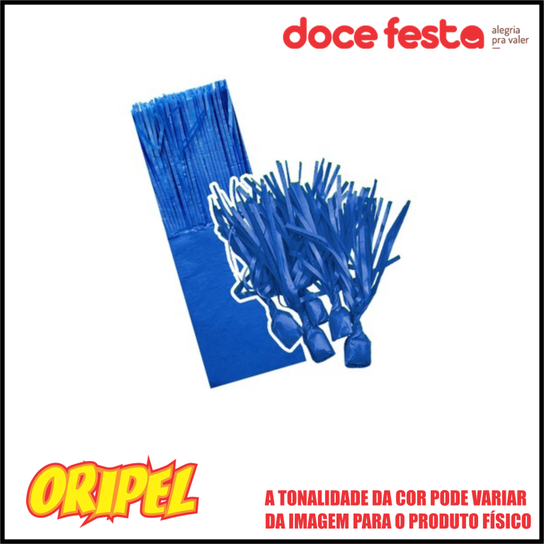 PAPEL BALA SEDA AZUL ESCURO DOCE FESTA 48 UN