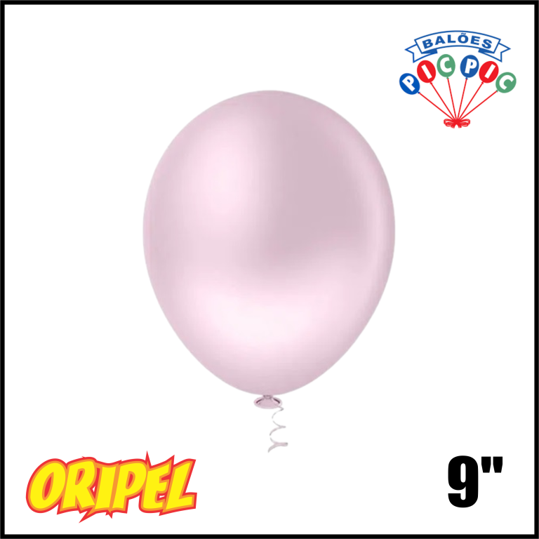BALÃO REDONDO CANDY 09'' ROSA GRANFESTA PIC PIC 50 UN