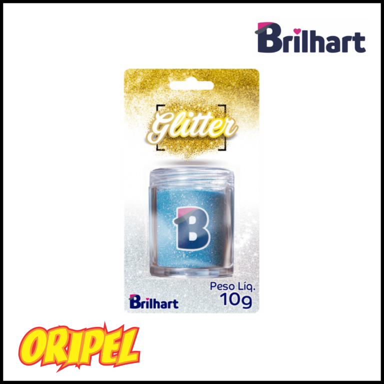GLITTER COMESTIVEL BLISTER AZUL CÉU ENCANTADO BRILHART 10G