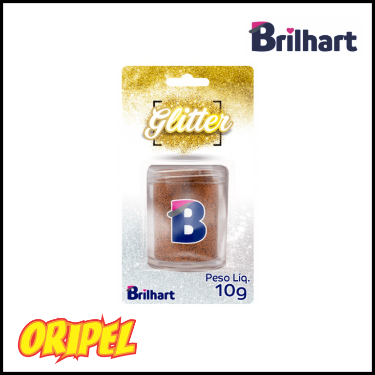 GLITTER COMESTIVEL BLISTER LARANJA BRILHART 10G