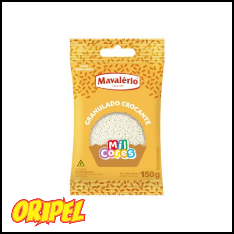 GRANULADO CROCANTE BRANCO MAVALERIO 150G