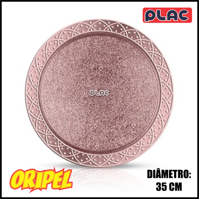 CAKE BOARD NOBRE REDONDO ROSE 350MM PLAC