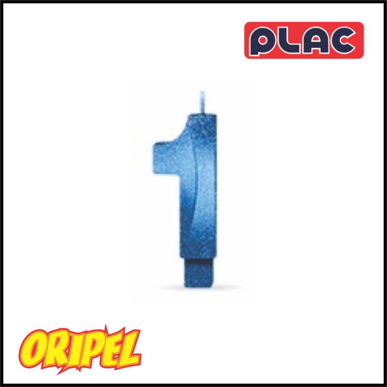 VELA ANIVERSARIO INFINITY METALLIC AZUL/1 PLAC