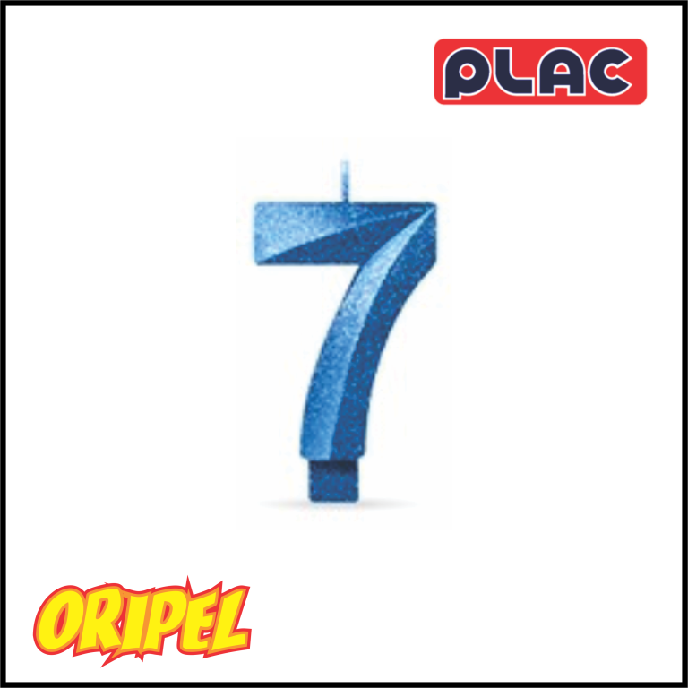 VELA ANIVERSARIO INFINITY METALLIC AZUL/7 PLAC