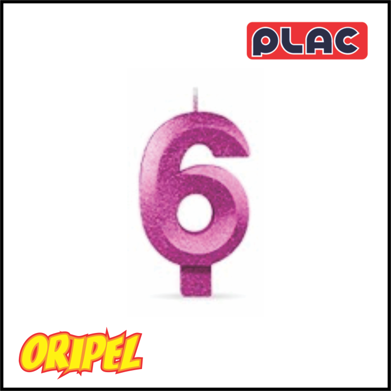 VELA ANIVERSARIO INFINITY METALLIC ROSA/6 PLAC