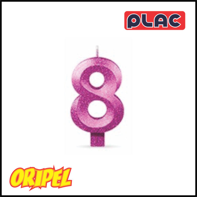 VELA ANIVERSARIO INFINITY METALLIC ROSA/8 PLAC