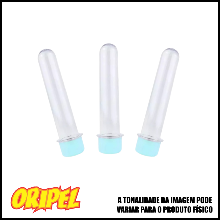 TUBETE AZUL BEBE/13CM DIVERSOS 10 UN