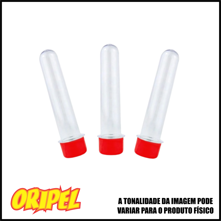 TUBETE VERMELHO/13CM DIVERSOS 10 UN