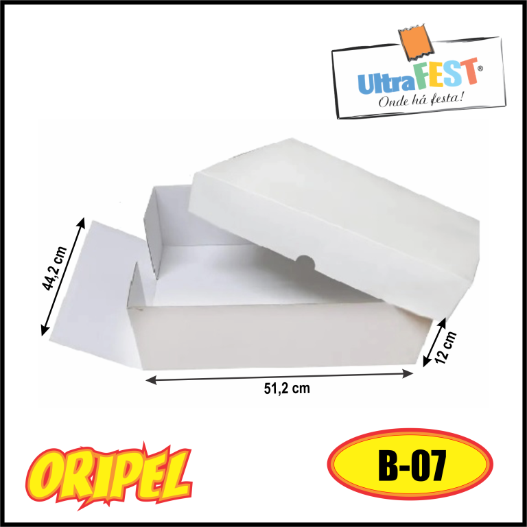 CAIXA BOLO BRANCA/B07 51,2X44,2X12CM ULTRAFEST