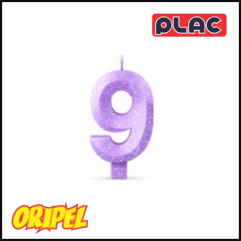 VELA ANIVERSARIO INFINITY CANDY LAVANDA/9 PLAC