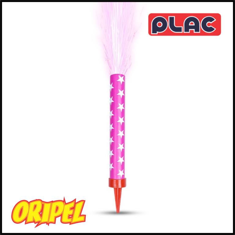 VELA VULCÃO ESTRELADA/ROSA PLAC