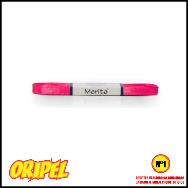 FITA CETIM F.SIMPLES 06MM/ROSA MERITA 10 MTS