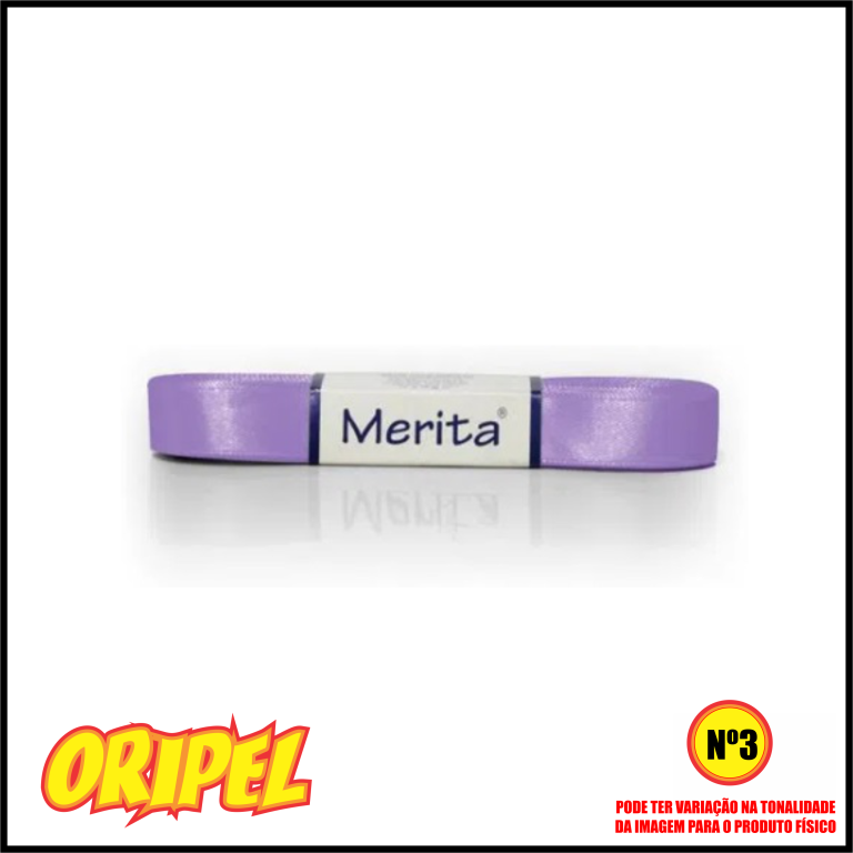 FITA CETIM F.SIMPLES 15MM/LILAS MERITA 10 MTS