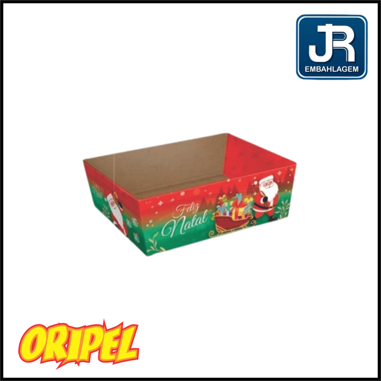 BANDEJA S/ALÇA PP TRENÓ NATAL NT207/12,5X9,3X5,2 JR EMBALAGEM