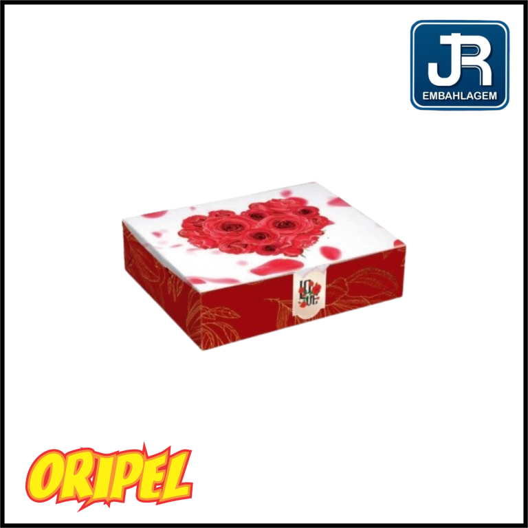 CAIXA 12 DOCES PÉTALAS MM83/15X12X5CM JR EMBALAGEM