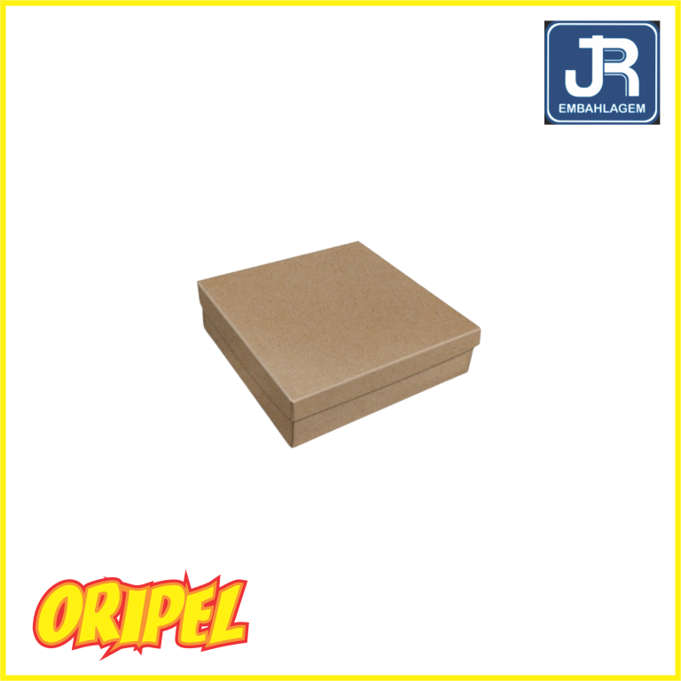 CAIXA PRESENTE KRAFT K334/13,5X13,5X4CM JR EMBAHLAGEM
