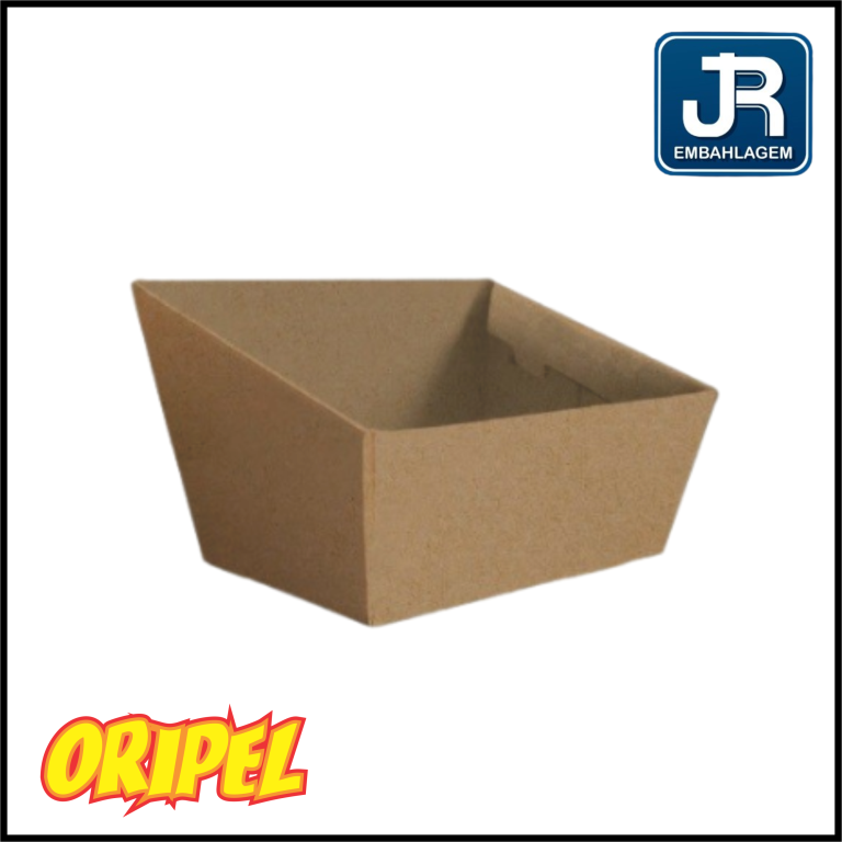 CESTA MÉDIA 17X12,5X8CM KRAFT/K343 JR EMBAHLAGEM