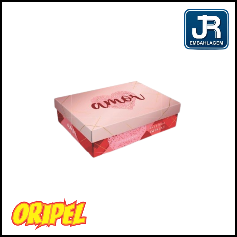 CAIXA PRESENTE DOCE AMOR MM144/18X13X5CM JR EMBALAGEM