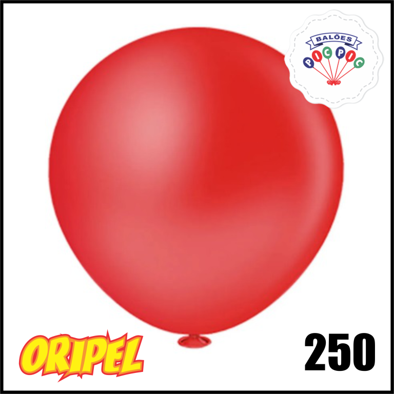 BALÃO FAT BALL 25" VERMELHO PIC PIC