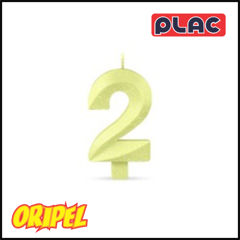 VELA ANIVERSARIO INFINITY CANDY AMARELO/2 PLAC