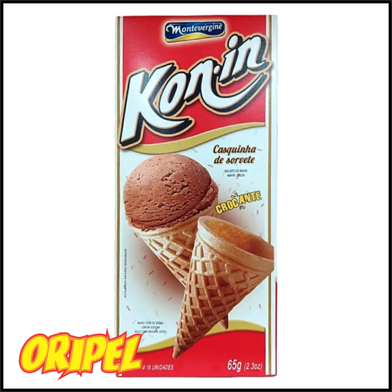 CASQUINHA SORVETE KON-IN MONTEVERGINE 65G/16UN