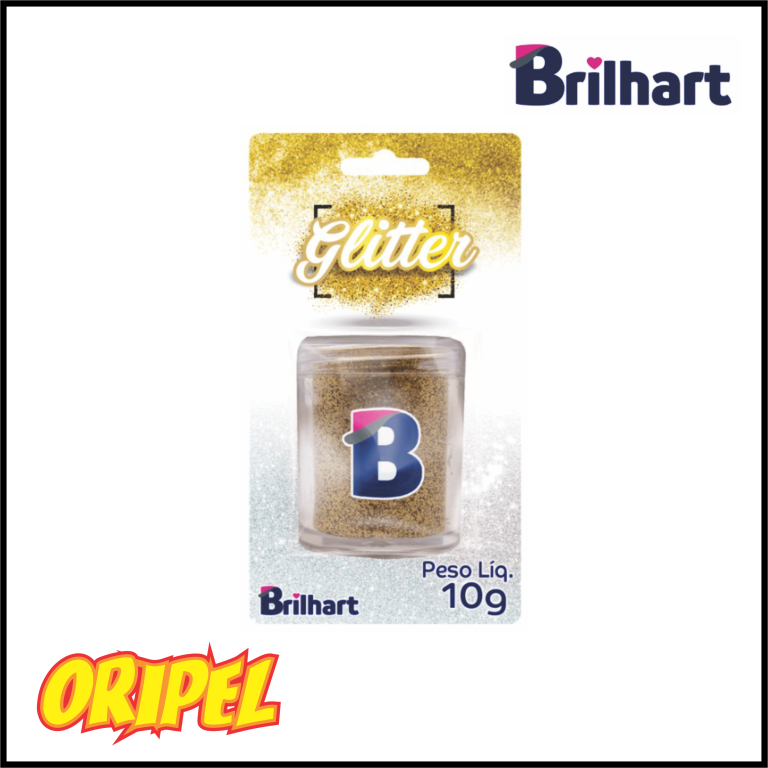 GLITTER COMESTIVEL BLISTER DOURADO BRILHART 10G