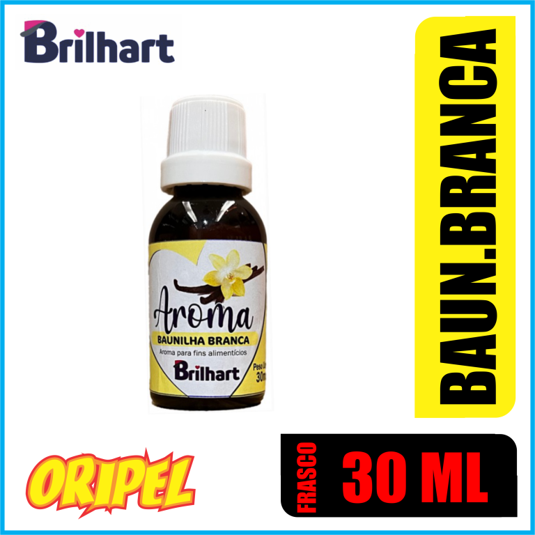AROMA ALIMENTICIO BAUNILHA BRANCA BRILHART 30ML