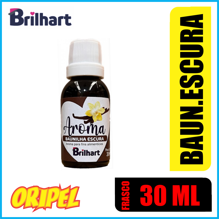 AROMA ALIMENTICIO BAUNILHA ESCURA BRILHART 30ML