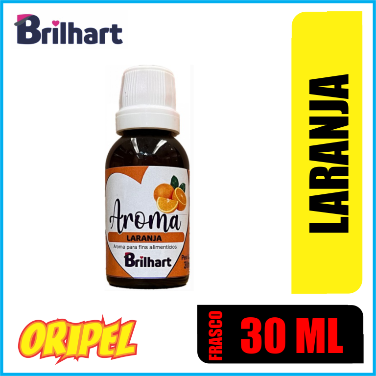 AROMA ALIMENTICIO LARANJA BRILHART 30ML