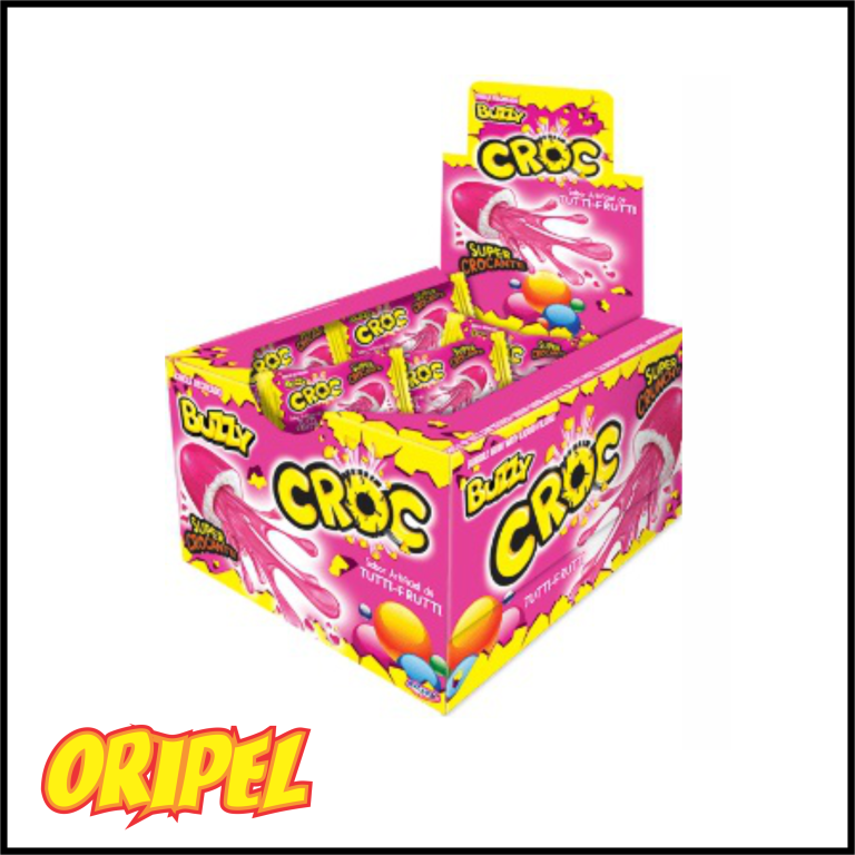 CHICLE CROC RECHEADO TUTTI FRUTTI RICLAN 40UN/172G