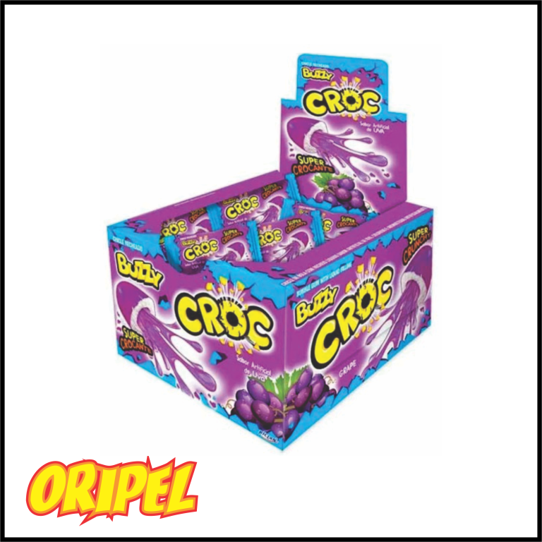 CHICLE CROC RECHEADO UVA RICLAN 40UN/172G