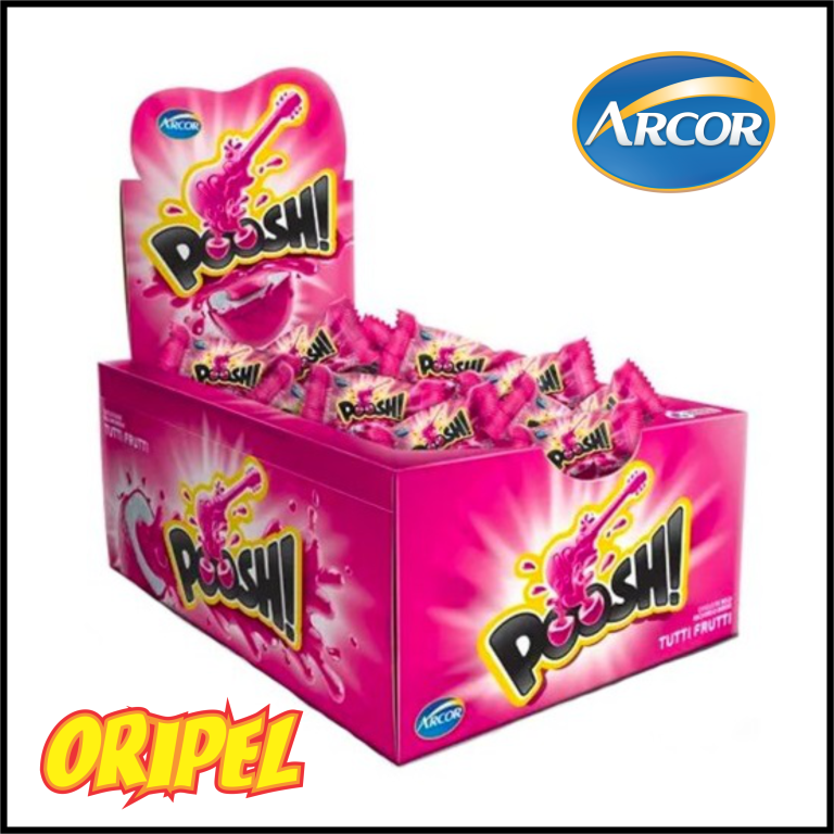 CHICLE POOSH TUTTI FRUTTI ARCOR 40UN/200G