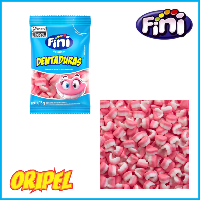 BALA GELATINA DENTADURAS 12X15G FINI
