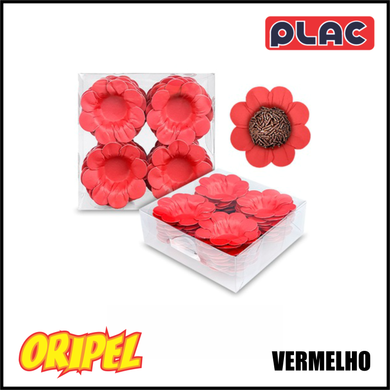 FORMINHA MARGARIDA VERMELHO PLAC 40 UN