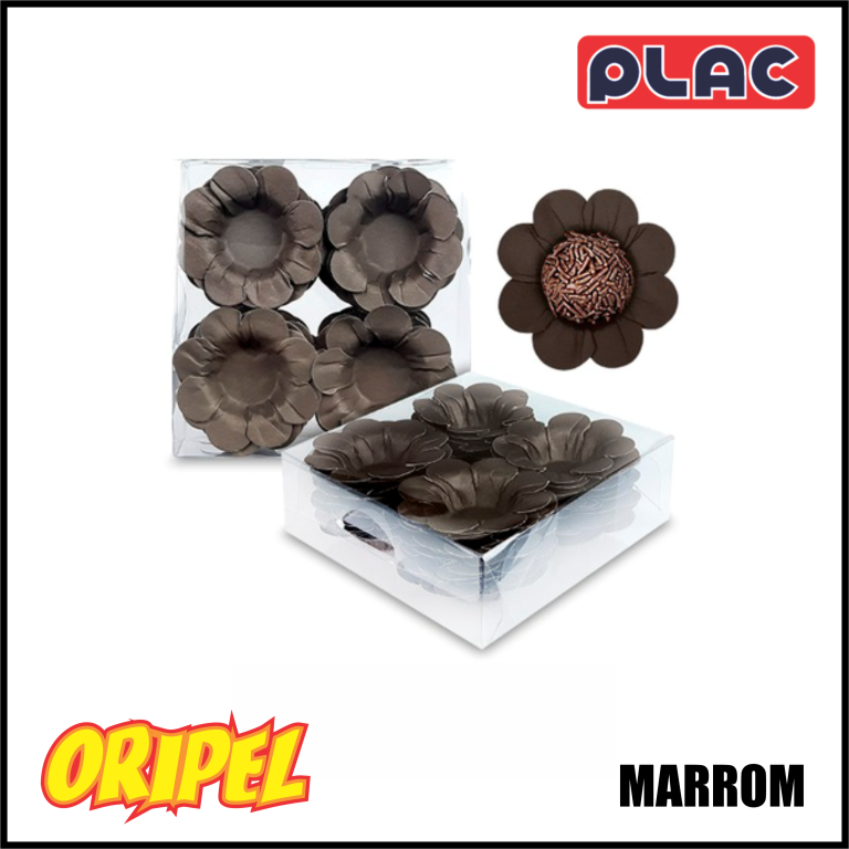 FORMINHA MARGARIDA MARROM PLAC 40 UN