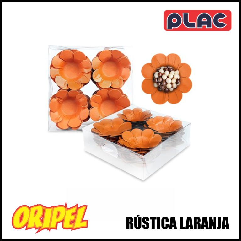 FORMINHA MARGARIDA RUSTICA LARANJA PLAC 40 UN