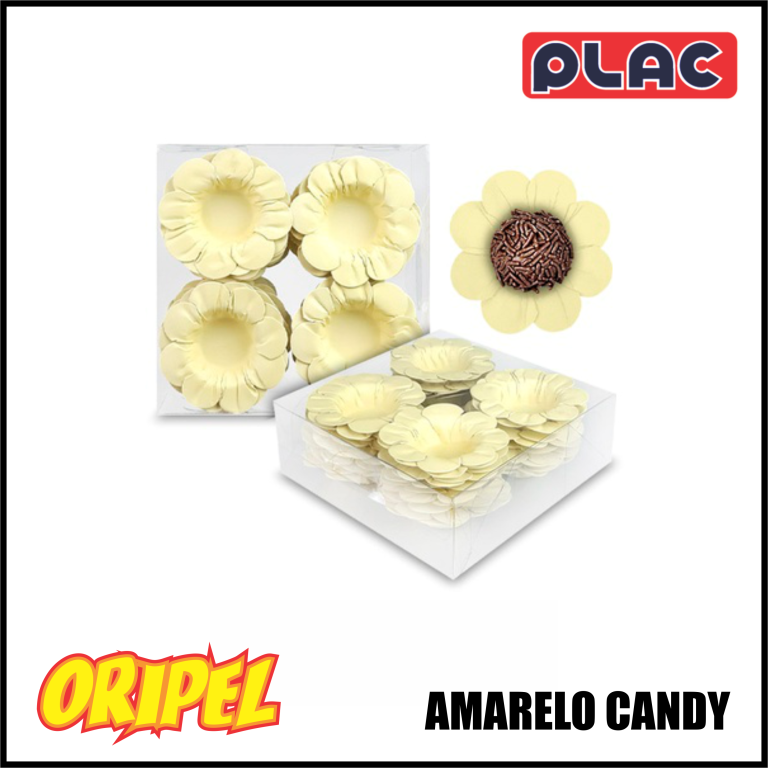 FORMINHA MARGARIDA CANDY AMARELO PLAC 40 UN