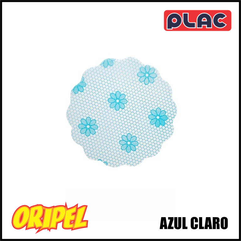 FUNDO RENDADO Nº 9 AZUL CLARO PLAC 100 UN