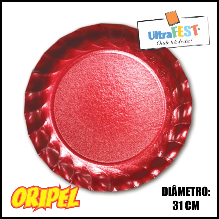 CAKE BOARD BOLO VULCÃO VERMELHO 31CM ULTRAFEST