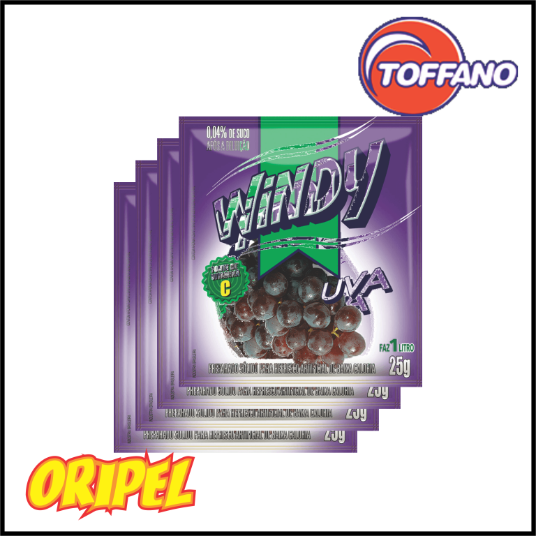 REFRESCO PO UVA WINDY/TOFFANO 15X25G
