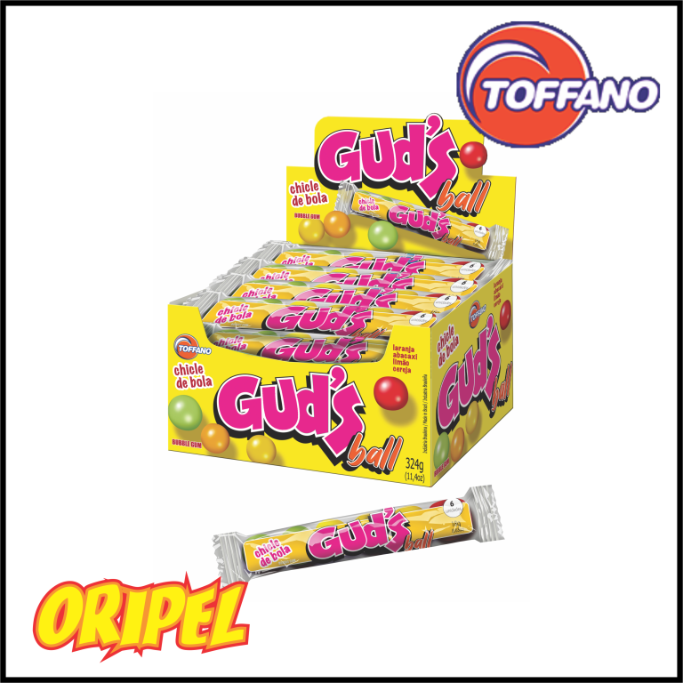 CHICLE DRAGEADO GUD'S BALL TOFFANO 324G/18X6UN