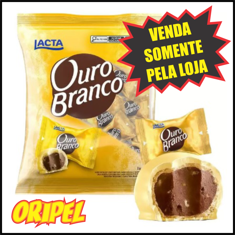 BOMBOM OURO BRANCO MONDELEZ 50UN/1KG