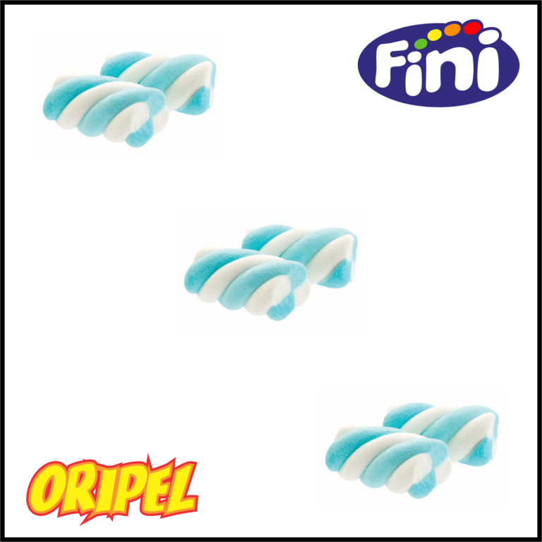 MARSHMALLOW TORÇÃO AZUL/BRANCO FINI 250G