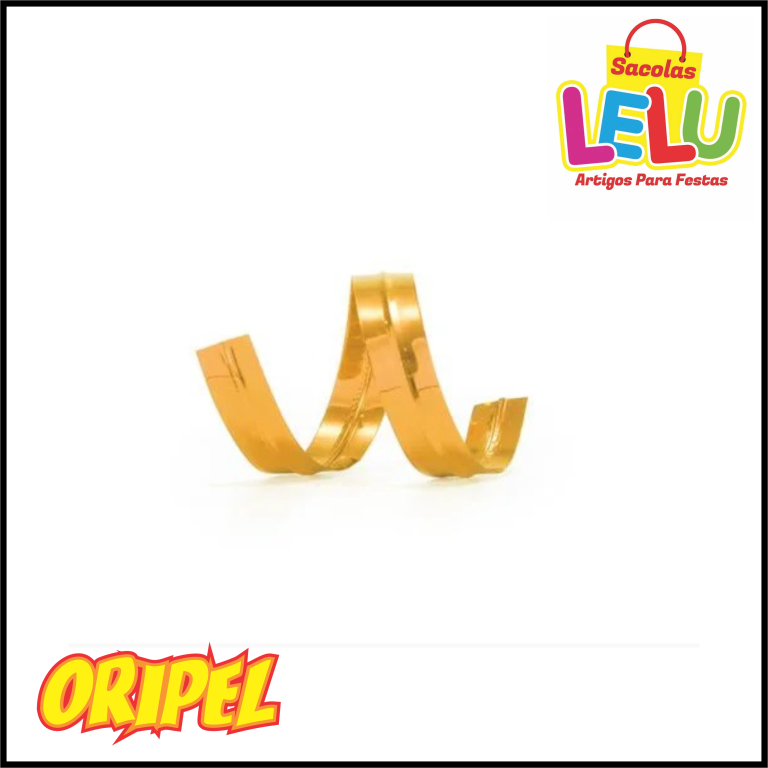 FECHO PRATICO METALIZADO DOURADO 4MMX10CM LELU SACOLAS 100 UN